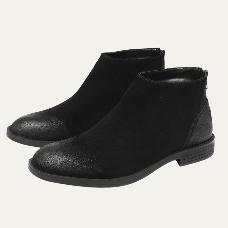 The Vicenza Men’s Zip Up Suede Leather Ankle Boots