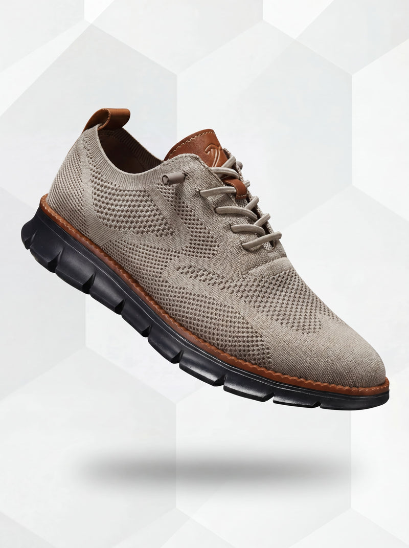 Ultra-Comfort Breathable Shoes: Khaki-Black