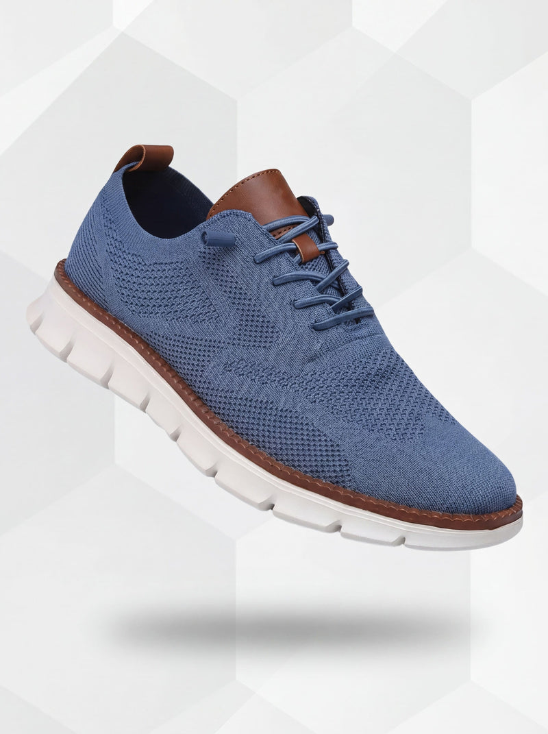 Ultra-Comfort Breathable Shoes: Blue-White